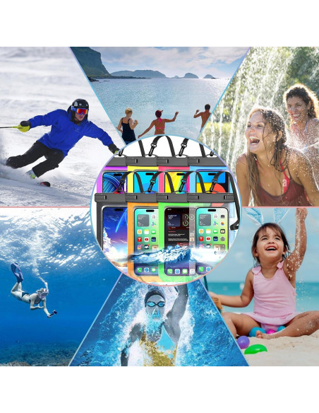 Funda Impermeable Famoby Multicolor para Teléfonos hasta 19 cm