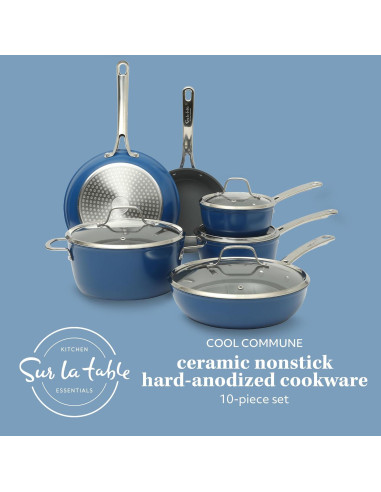 Juego de Utensilios de Cocina 10 Pzas Sur La Table Azul