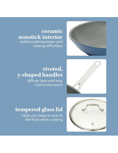 Juego de Utensilios de Cocina 10 Pzas Sur La Table Azul