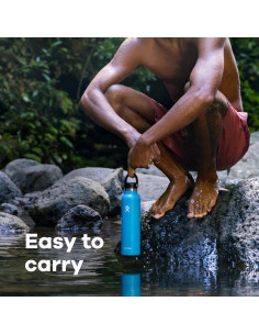 Botella de Agua Hydro Flask 24 Oz Acero Inoxidable Azul 2