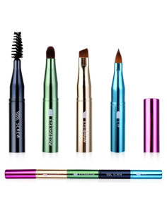 Set de Brochas de Maquillaje 4 en 1 Simmaro Portátil