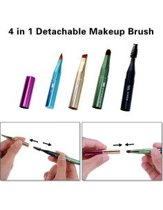 Set de Brochas de Maquillaje 4 en 1 Simmaro Portátil 2