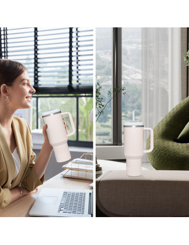 Bota de Silicona Affute para Taza Stanley 20-40 oz Rosa