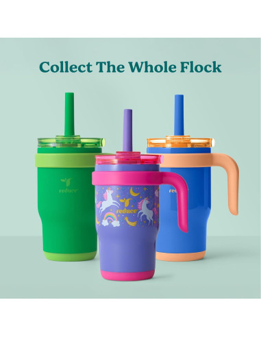 Vaso Aislado REDUCE Coldee 414 ml para Niños - Cielo Arcoíris