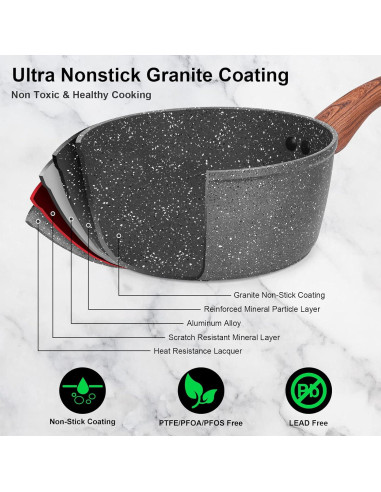 Juego de Ollas y Sartenes M MELENTA 11 Piezas Antiadherente