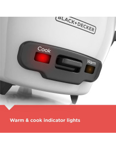 Cocina de Arroz BLACK+DECKER 16 Tazas, Cesta Vapor 2