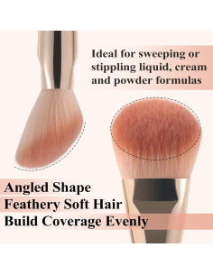 Juego de Brochas de Maquillaje Albeaut - Vegano y Libre de Crueldad 2