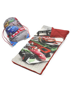 Saco de Dormir Disney Cars con Bolsa de Transporte 137x76cm