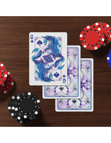 Cartas de Juego Unicornio Mágico HAAKUN 52 Piezas 99.7g Cartas de Juego Unicornio Mágico HAAKUN 52 Piezas 99.7g