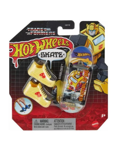 Patineta de Dedo Hot Wheels Transformers Bumblebee 17.8cm