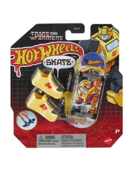 Patineta de Dedo Hot Wheels Transformers Bumblebee 17.8cm
