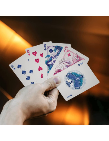 Cartas de Juego Unicornio Mágico HAAKUN 52 Piezas 99.7g