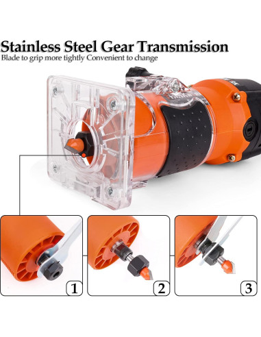 Router Compacto THINKWORK 800W 1.25HP con 15 Brocas