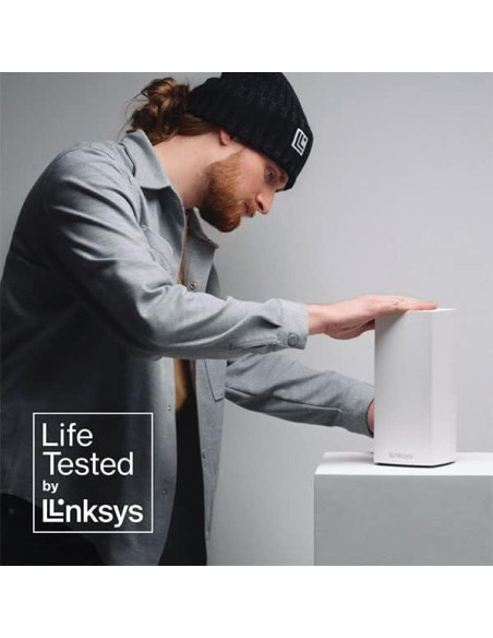 Enrutador Mesh WiFi 6 Linksys MX8000 - 2 Paquete 500 m