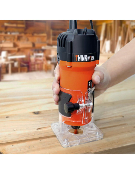 Router Compacto THINKWORK 800W 1.25HP con 15 Brocas