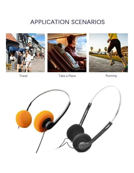 Auriculares Retro Zenarao Over-Ear Estéreo Hi-Fi Con Cable Auriculares Retro Zenarao Over-Ear Estéreo Hi-Fi Con Cable