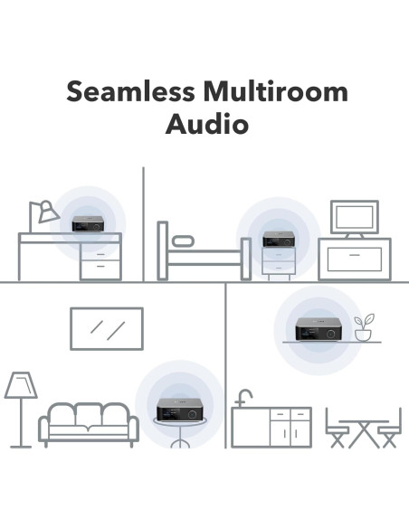 WiiM Ultra Streamer de Música | Pantalla Táctil 8.89 cm