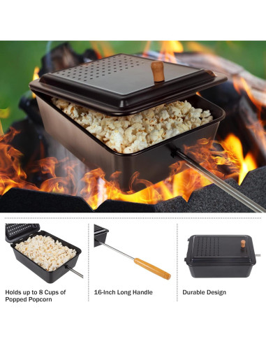 Hacedor de Palomitas Great Northern 3.5L Antiadherente Negro