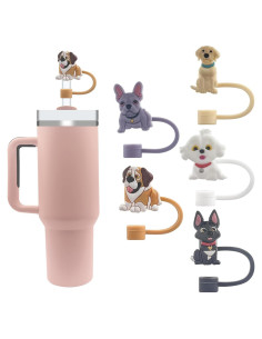 5 Tapas de Silicona Velaco para Pajitas 10mm a Prueba de Polvo