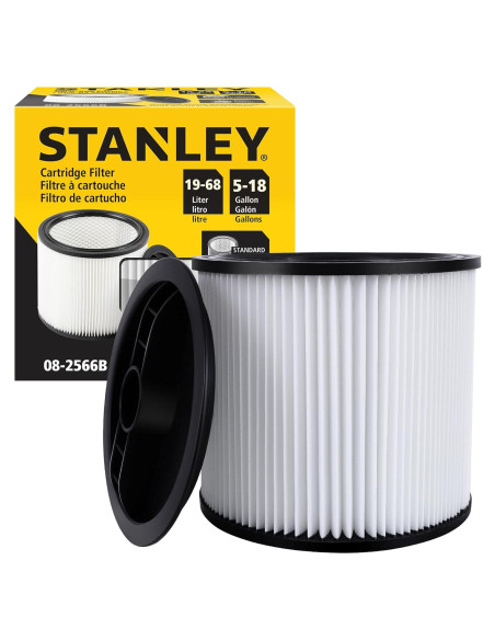 Filtro Hepa Stanley 08-2566B para aspiradoras 19.56 cm Filtro Hepa Stanley 08-2566B para aspiradoras 19.56 cm