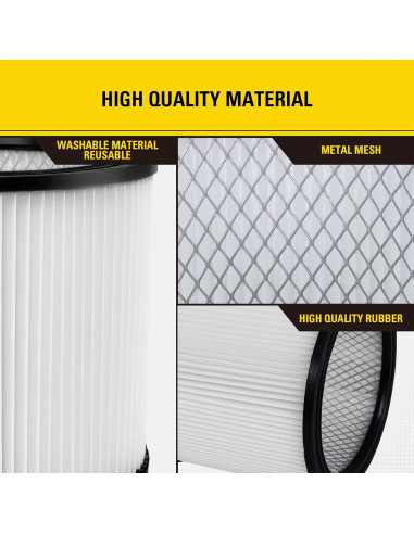 Filtro Hepa Stanley 08-2566B para aspiradoras 19.56 cm