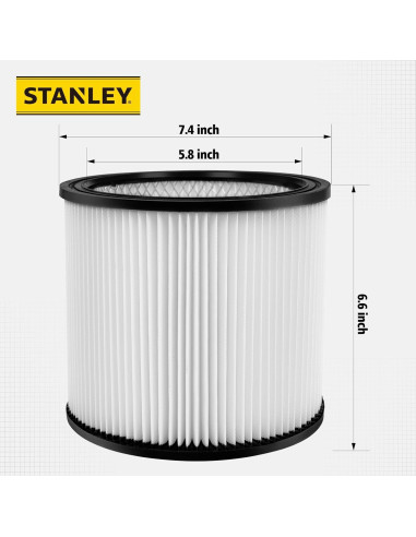 Filtro Hepa Stanley 08-2566B para aspiradoras 19.56 cm