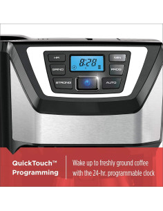 Cafetera BLACK+DECKER 12 Tazas con Molinillo Programable 2