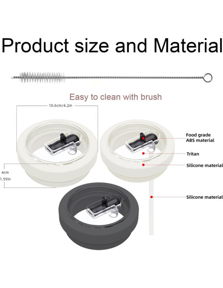 Tapa de Silicona Whisary para Vaso Stanley 1 pieza 40 oz