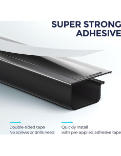 Organizador de Cables Delamu 39.88cm x 2.79cm - Kit Seguro 2