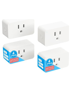 Enchufe Inteligente Nuevo Enchufe Paquete de 4 WiFi 15A