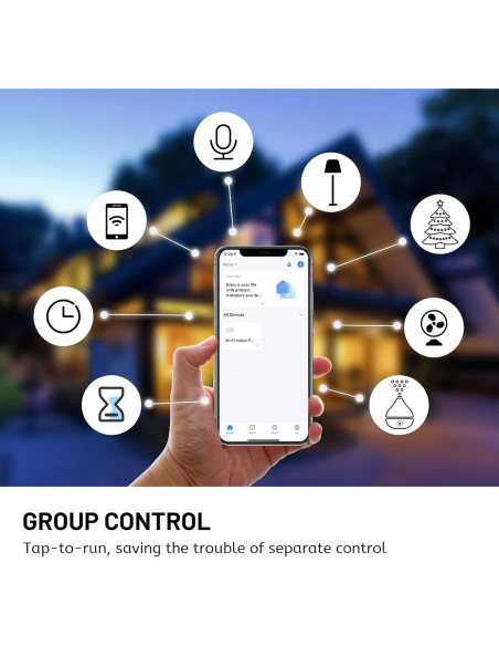 Enchufe Inteligente Nuevo Enchufe Paquete de 4 WiFi 15A