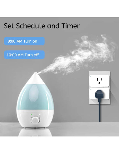 Enchufe Inteligente Nuevo Enchufe Paquete de 4 WiFi 15A