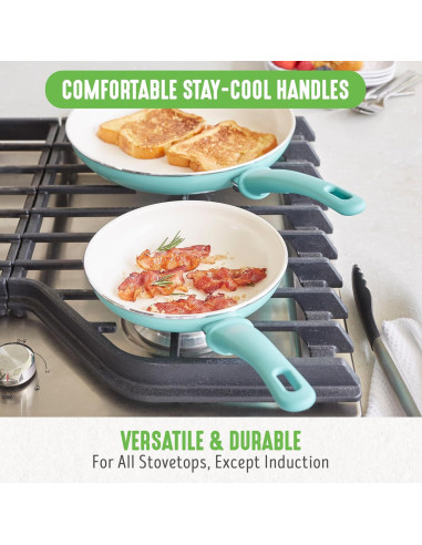 Juego de Utensilios de Cocina GreenLife 16 Piezas Cerámica