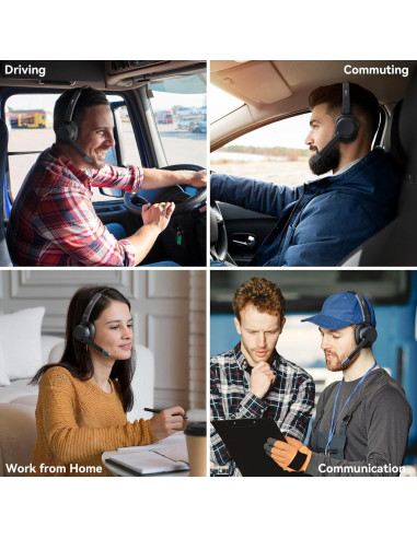 Auricular Bluetooth LEVN LE-HS015 con Cancelación de Ruido