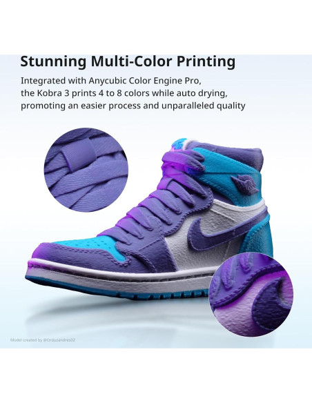 Impresora 3D Anycubic Kobra 3 Combo Multicolor 250x250mm Impresora 3D Anycubic Kobra 3 Combo Multicolor 250x250mm