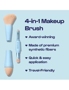 Conjunto de Brochas de Maquillaje Alleyoop 4-en-1 Vegano 2