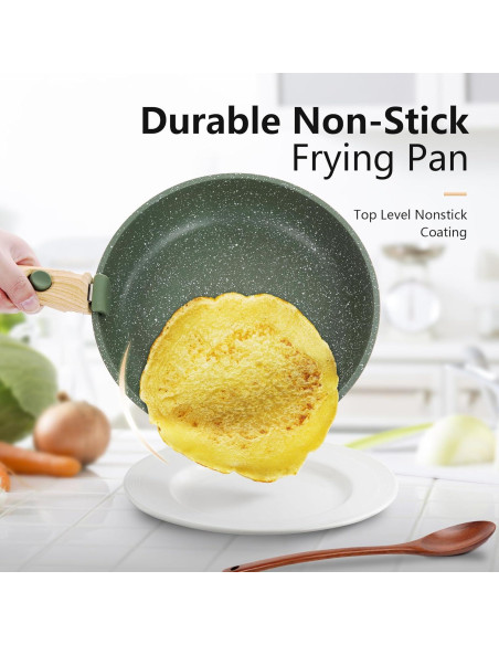 Juego de 10 Piezas Ollas y Sartenes DishDelight Verde