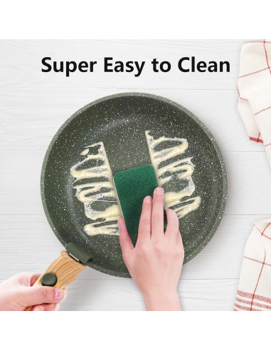 Juego de 10 Piezas Ollas y Sartenes DishDelight Verde