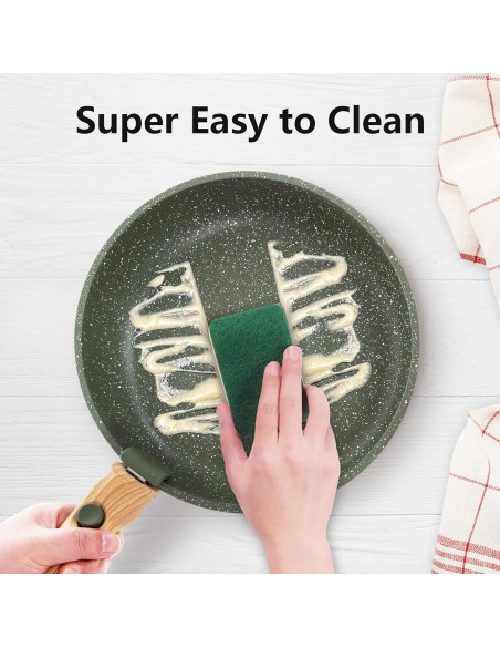 Juego de 10 Piezas Ollas y Sartenes DishDelight Verde