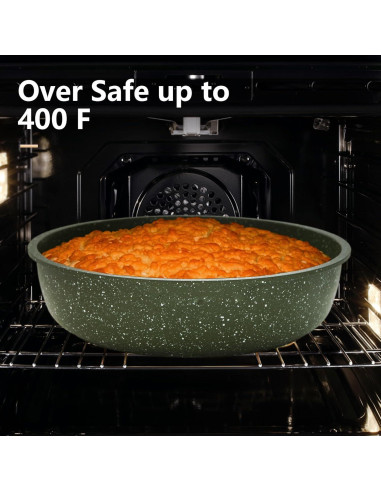 Juego de 10 Piezas Ollas y Sartenes DishDelight Verde