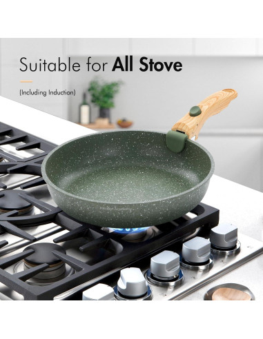 Juego de 10 Piezas Ollas y Sartenes DishDelight Verde