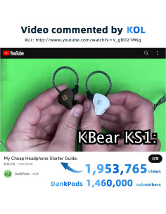 Auriculares YINYOO KBEAR KS1 HiFi In Ear Sonido Claro 2