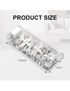 Caja organizadora de cables Hyuetrsa 4 piezas 26x10x6 cm 2