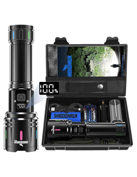 Linterna Shadowhawk S1007 1000000 Lúmenes Recargable IP67
