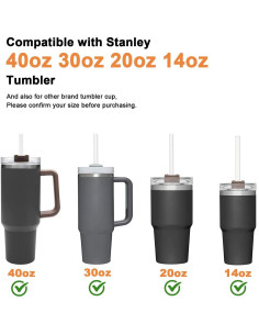 Pajitas Reutilizables Airboat para Taza Stanley 8 Piezas 2