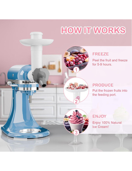 Accesorio Kitchen Aid para Hacer Helados Naturales 602HHH