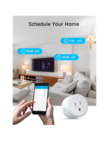 Enchufe Inteligente Govee H5083 WiFi Control por Voz 2 Pzas