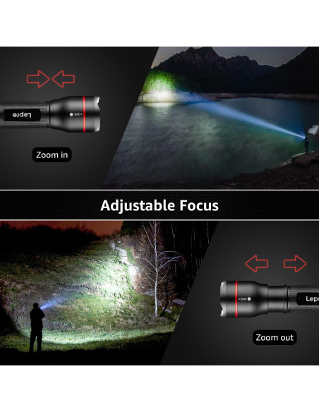 Linterna LED Lepro LE2000 300 Lúmenes 5 Modos Impermeable