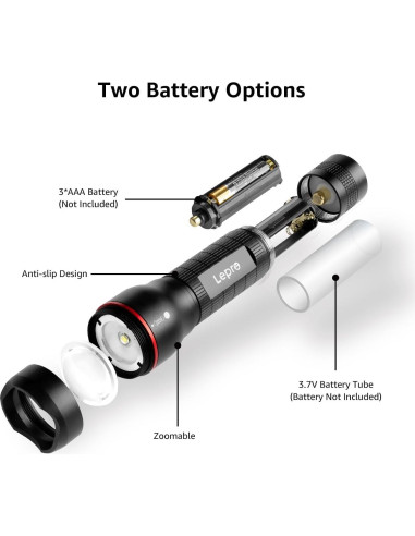 Linterna LED Lepro LE2000 300 Lúmenes 5 Modos Impermeable