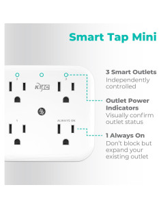 KMC Smart Tap Mini 3 Enchufes Inteligentes 2-Pack 2